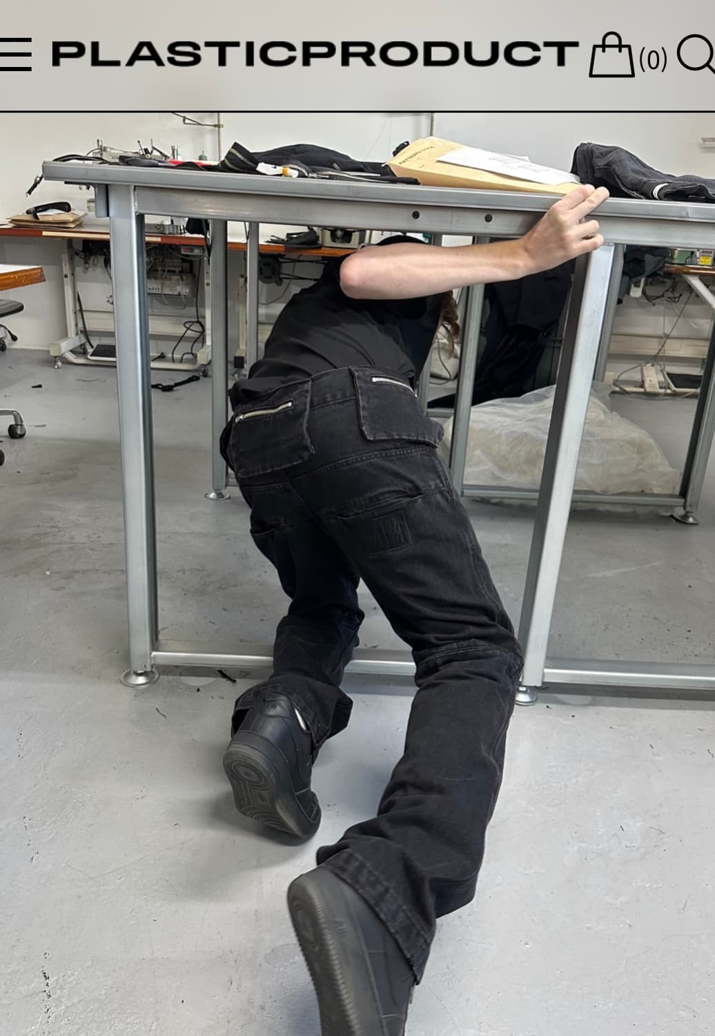 플라스틱프로덕트 백팬츠 s사이즈 상품이미지1