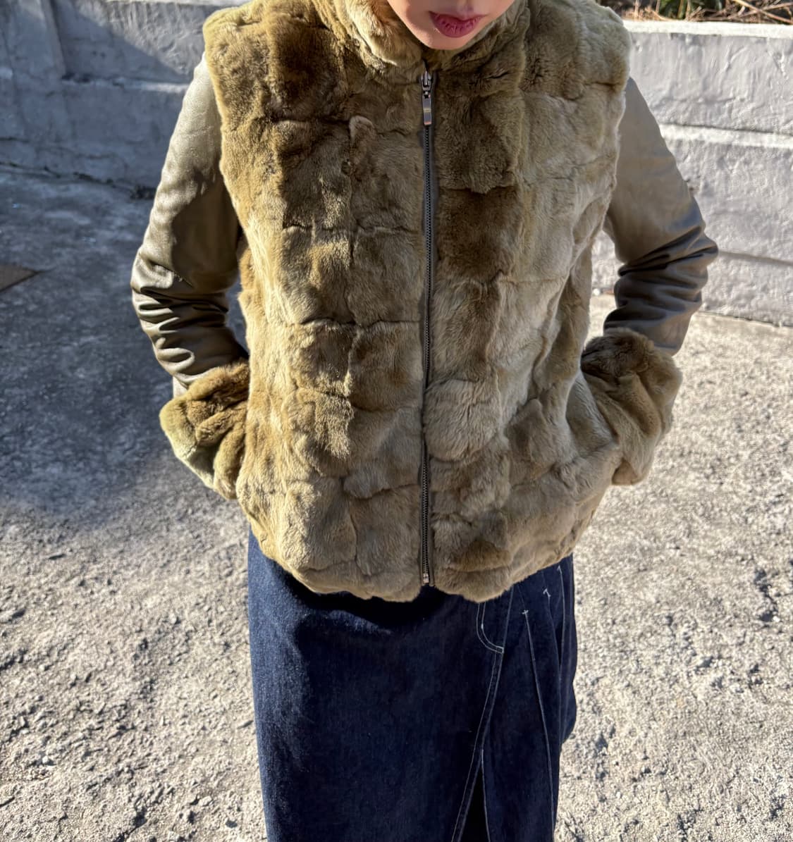 리얼 레더 퍼 자켓 상품이미지5