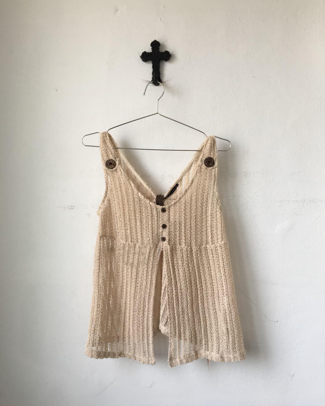 Ethnic mood crochet sleeveless 상품이미지2