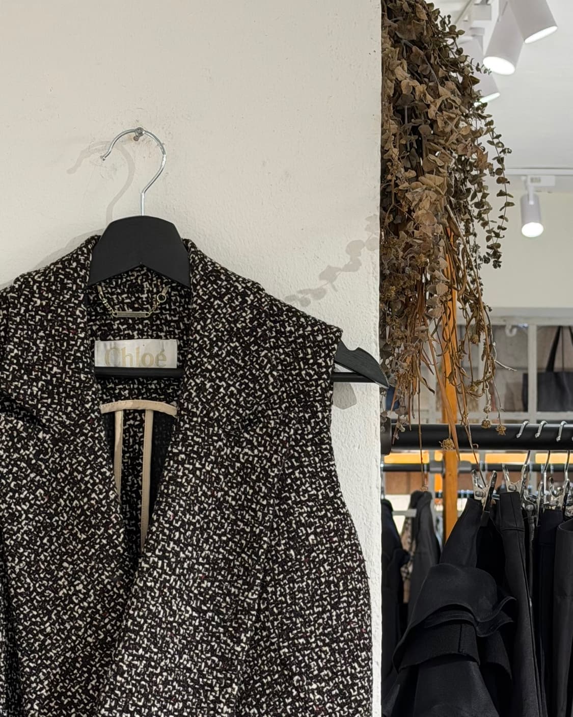 끌로에 멀티컬러 버진울 트위드 슬리브리스 코트 상품이미지3