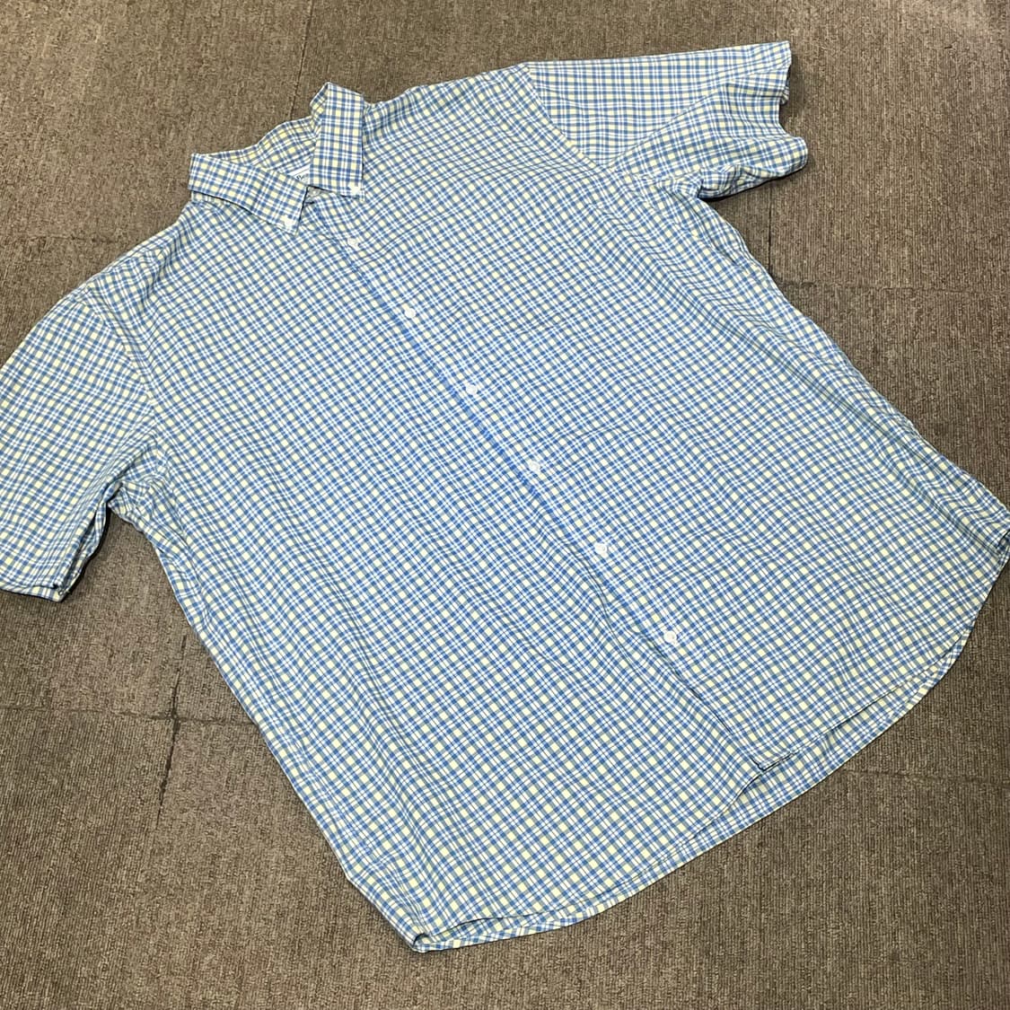 (XL) L.L.Bean 엘엘빈 체크 반팔 셔츠 트레디셔널 핏 상품이미지1