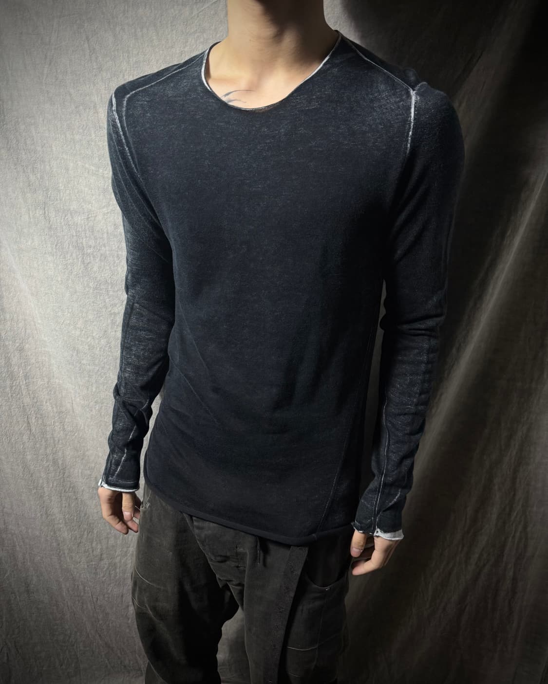 Label Under Construction Seam Knit 상품이미지1