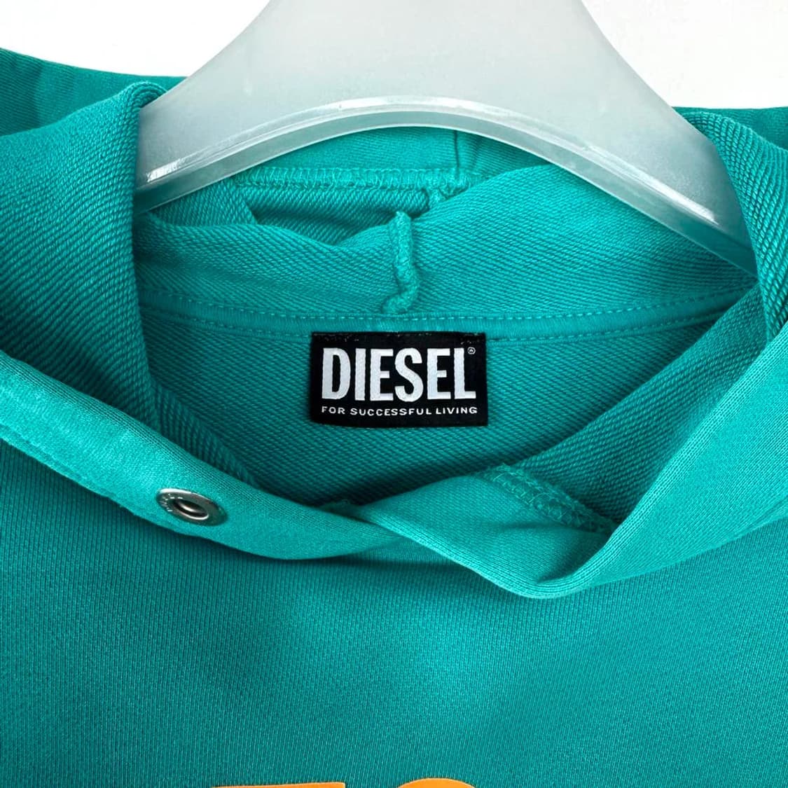 디젤 DIESEL 로고 크롭 후디 10Y 상품이미지3