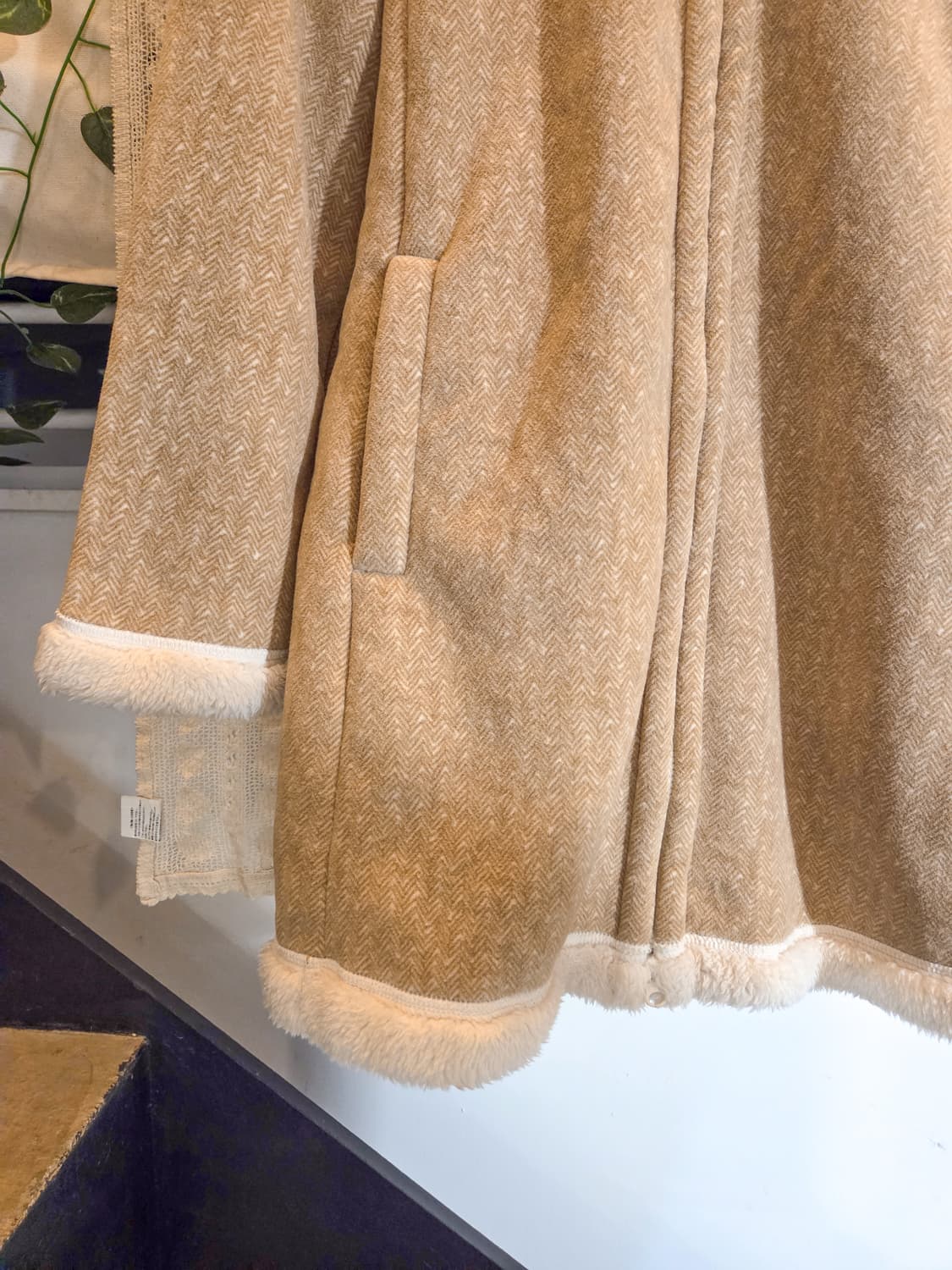 롱 후드 무스탕 상품이미지3