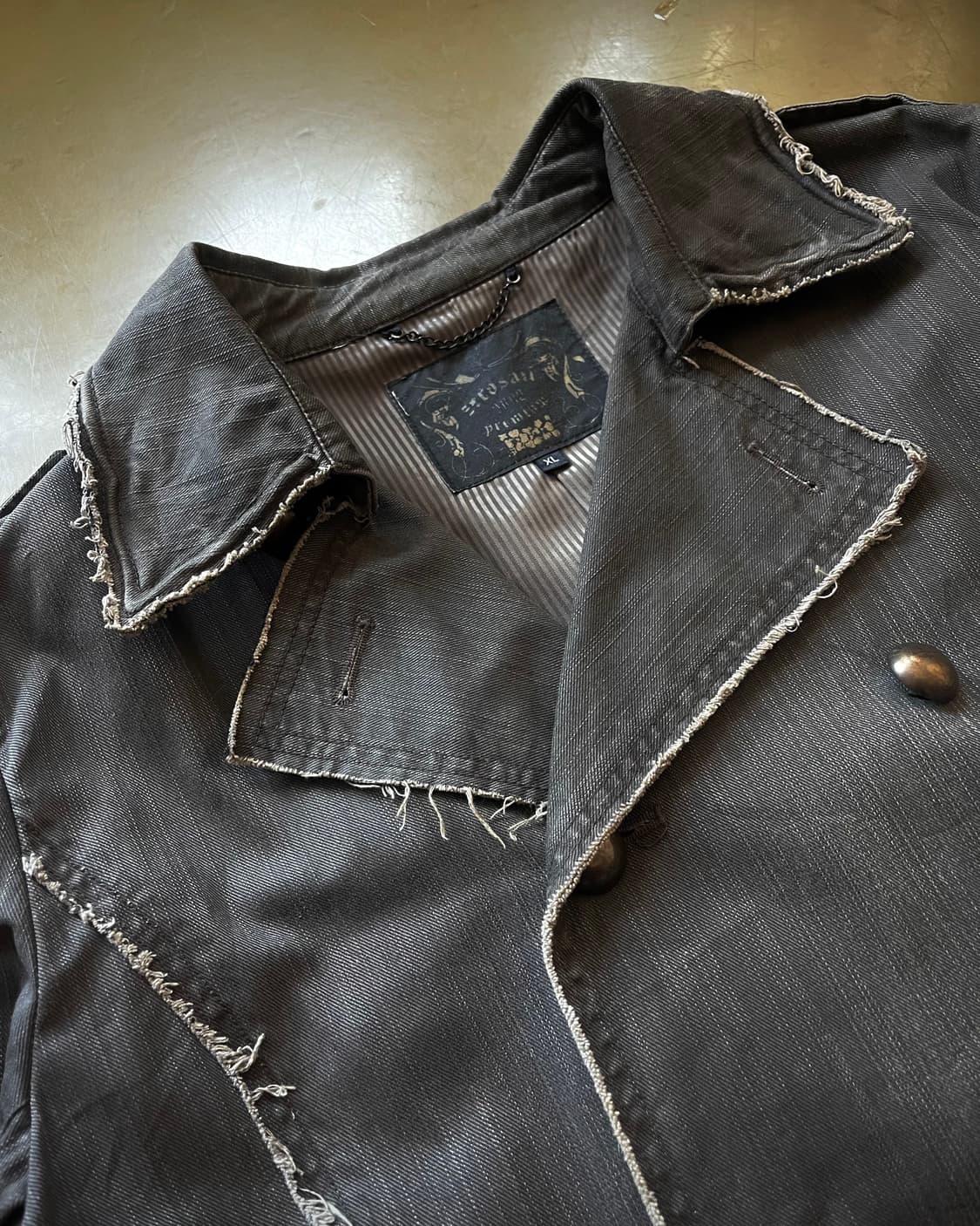 90-00s ZEROSAIL Gothic Cut-off Half Coat 상품이미지4