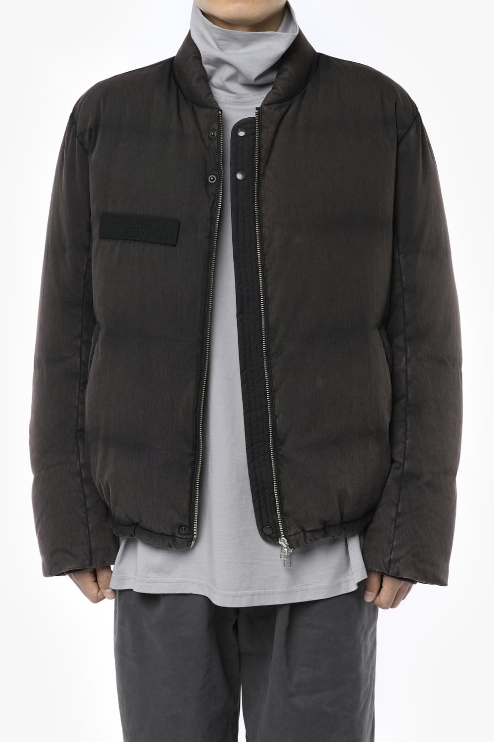 [2] 이얼즈어고 올드 이펙트 구스 다운 푸퍼 자켓 (더스티 블랙) 상품이미지2