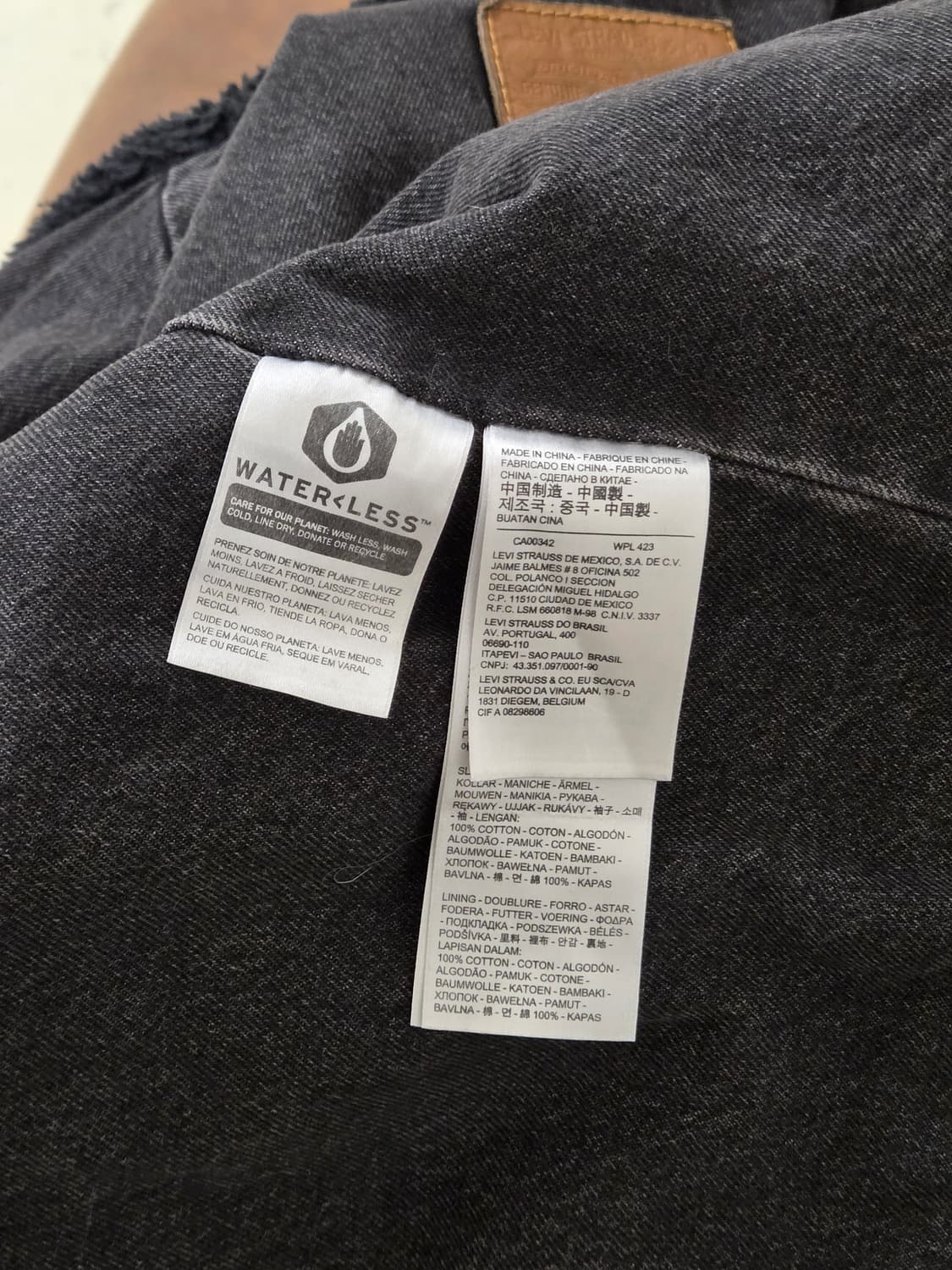 Levis 리바이스 쉐르파 블랙 데님 자켓 상품이미지9