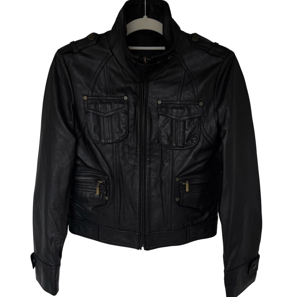 Multi Pocket Leather Jacket 레더 가죽 자켓 상품이미지2