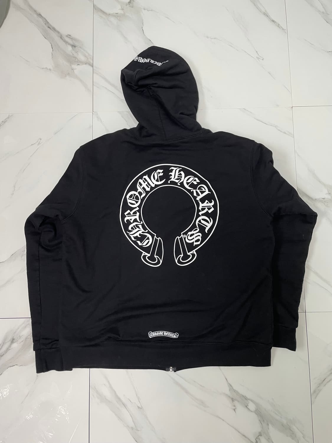 신형 크롬하츠 퍽유 홀스슈 플로랄 헤비웨이트 후드집업 L 신세계택 상품이미지6