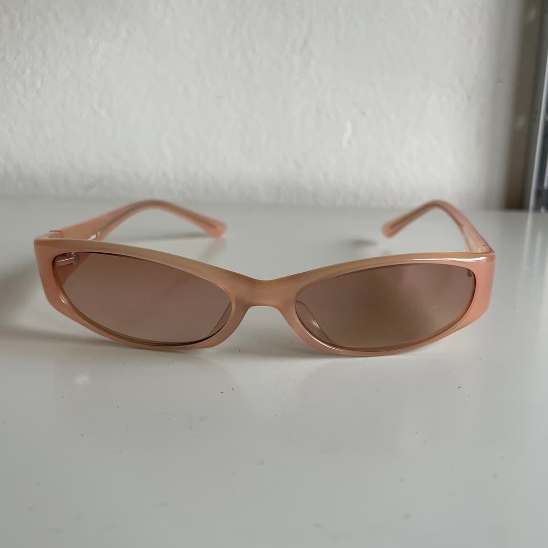 올드 미우미우 베이비 핑크 틴티드 로즈패턴 선글라스 상품이미지2