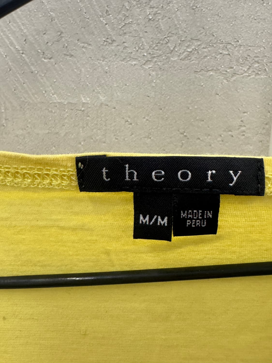 띠어리 옐로우 랩 스타일 반팔 티셔츠 M 상품이미지3