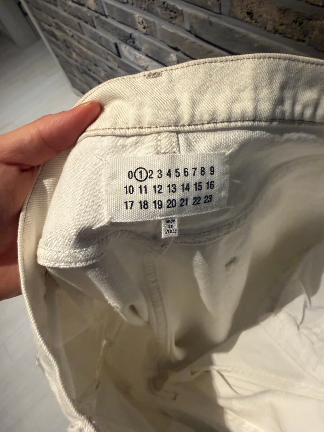 마르지엘라 콘트라스트 화이트 데님 상품이미지8