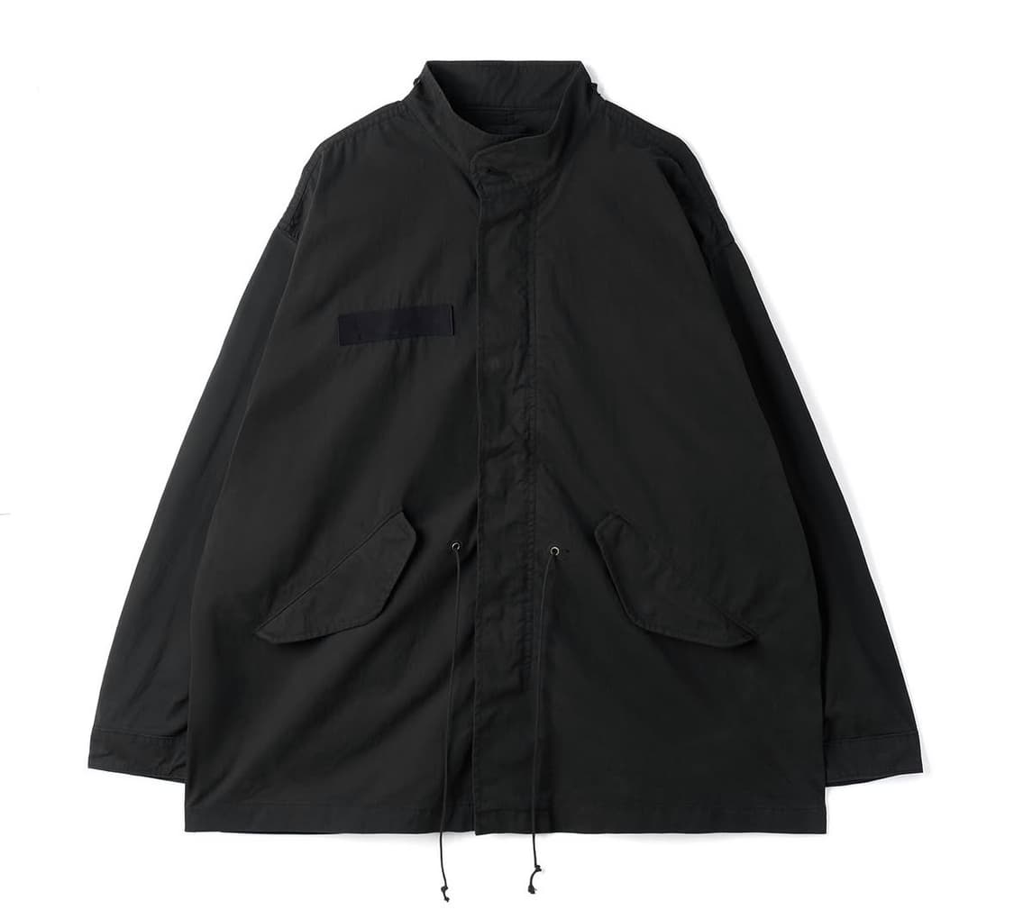 [OS] 에이치태 Htae 70s M-65 하프 피쉬테일 파카 블랙 상품이미지1