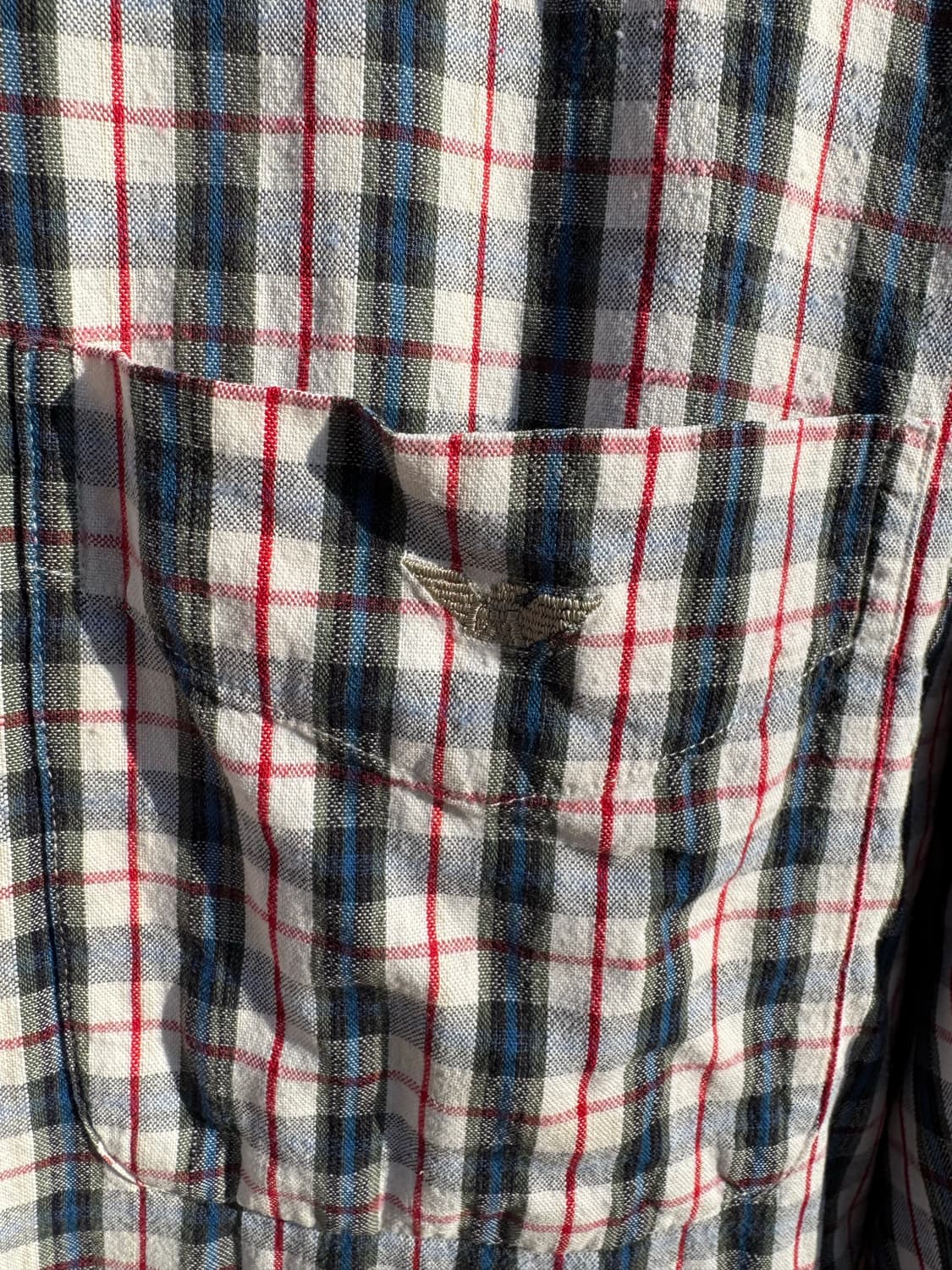 90s-00s엠포리오 아르마니 체크셔츠 상품이미지4