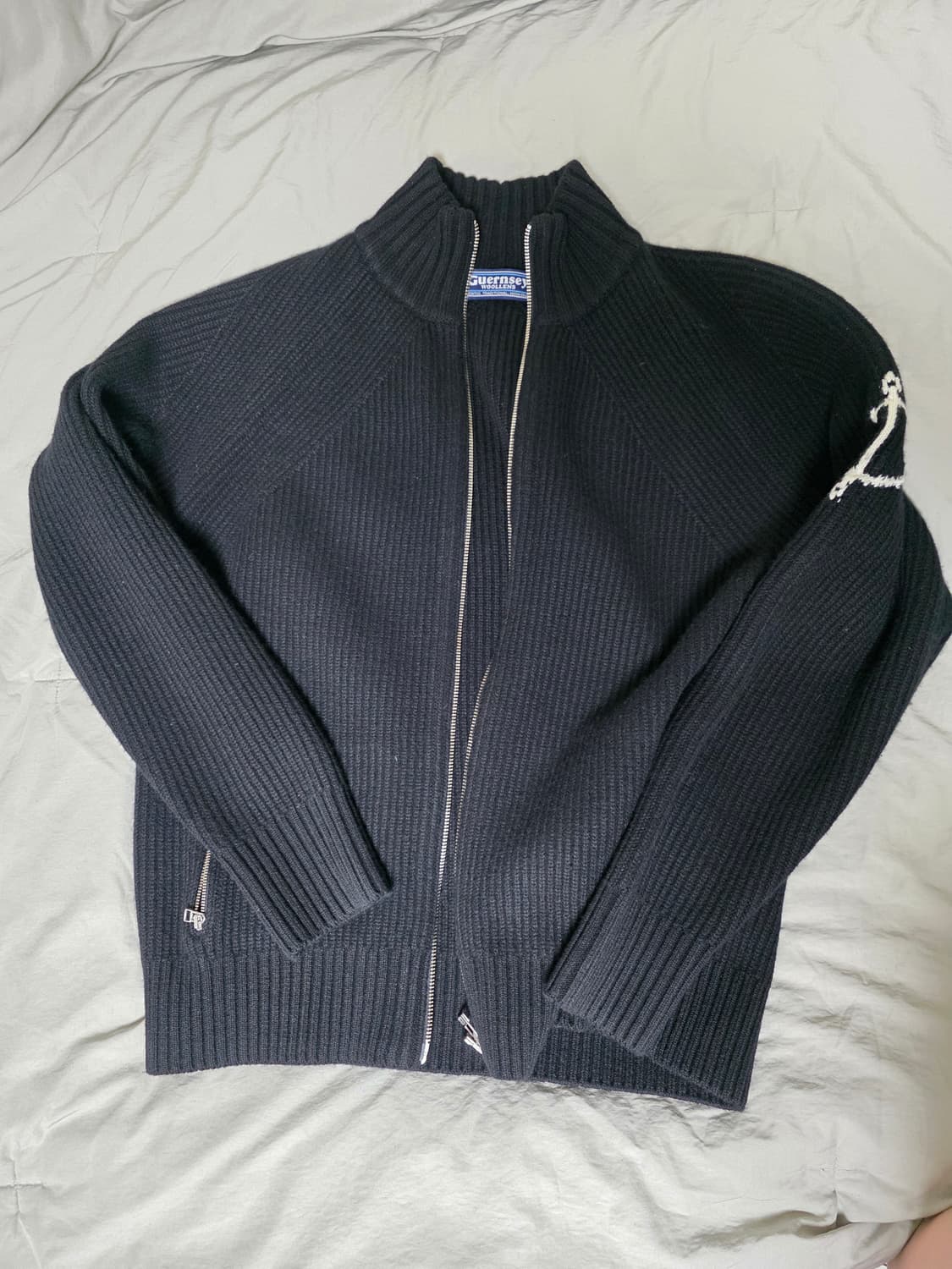 건지울른스 집업 니트 L사이즈 상품이미지1