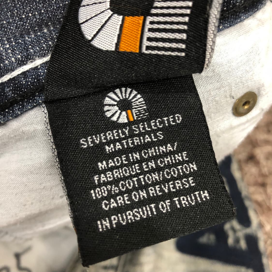 아카데믹스 패치워크 스펠아웃 데님 팬츠 상품이미지8