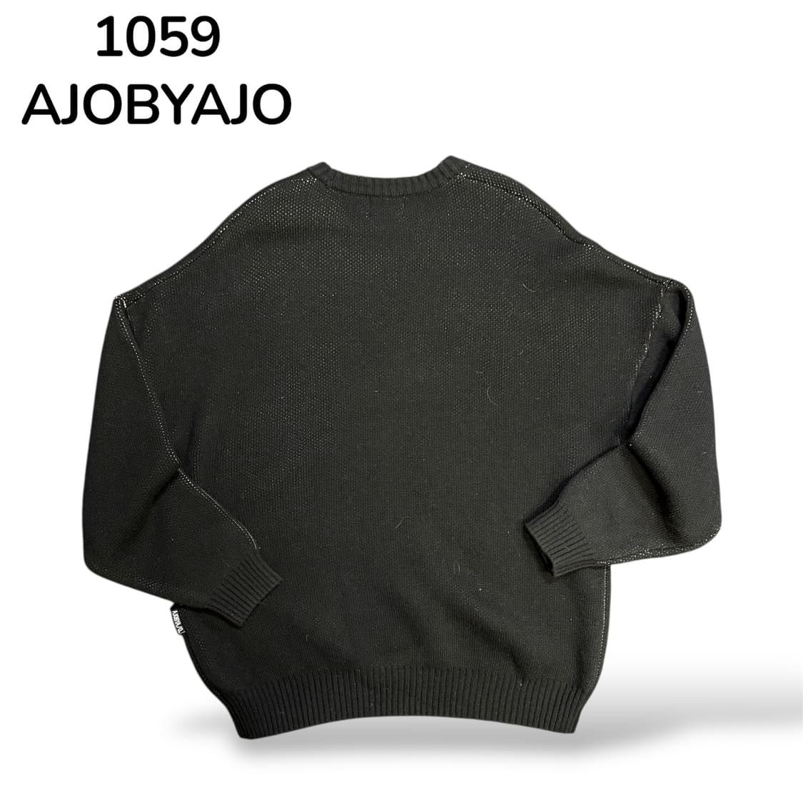 Ajobyajo 블랙 레터링 니트 L 상품이미지3