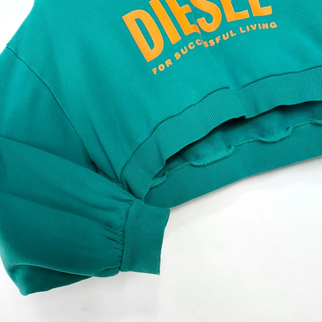 디젤 DIESEL 로고 크롭 후디 10Y 상품이미지2