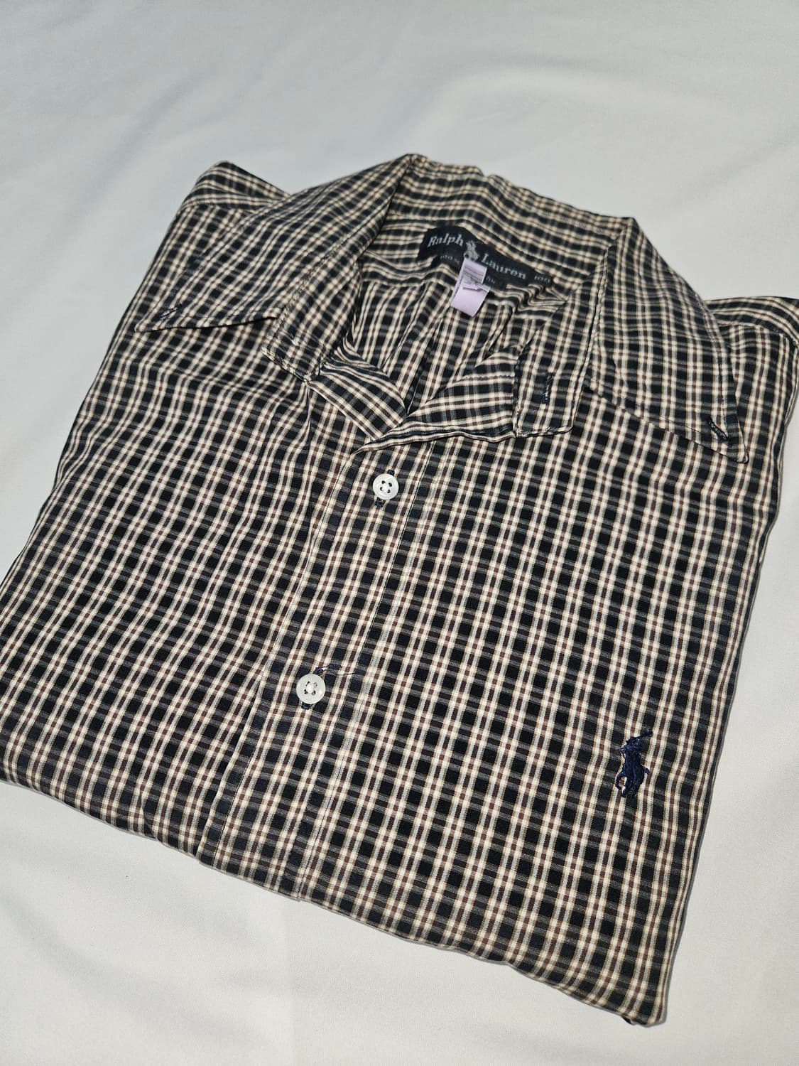 00s 폴로 랄프로렌 타탄 체크셔츠 코튼 빈티지 100 상품이미지2