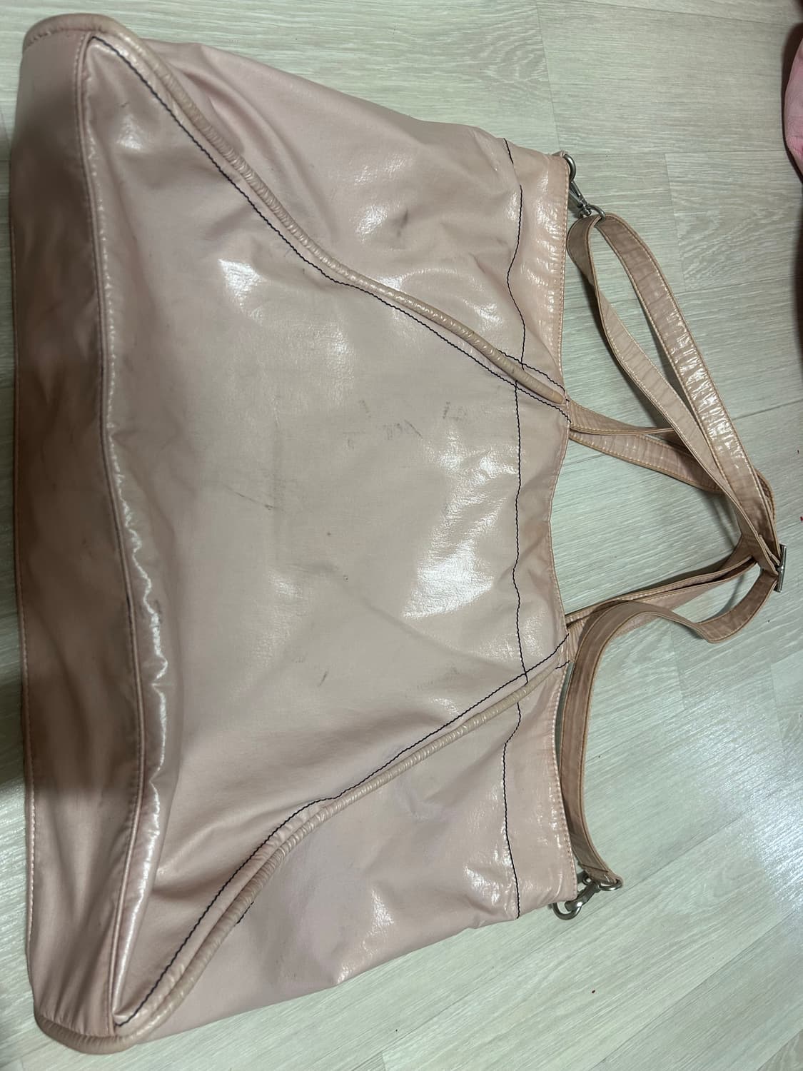 마뗑킴 핑크백 쇼퍼백 가방 빅코팅 상품이미지2
