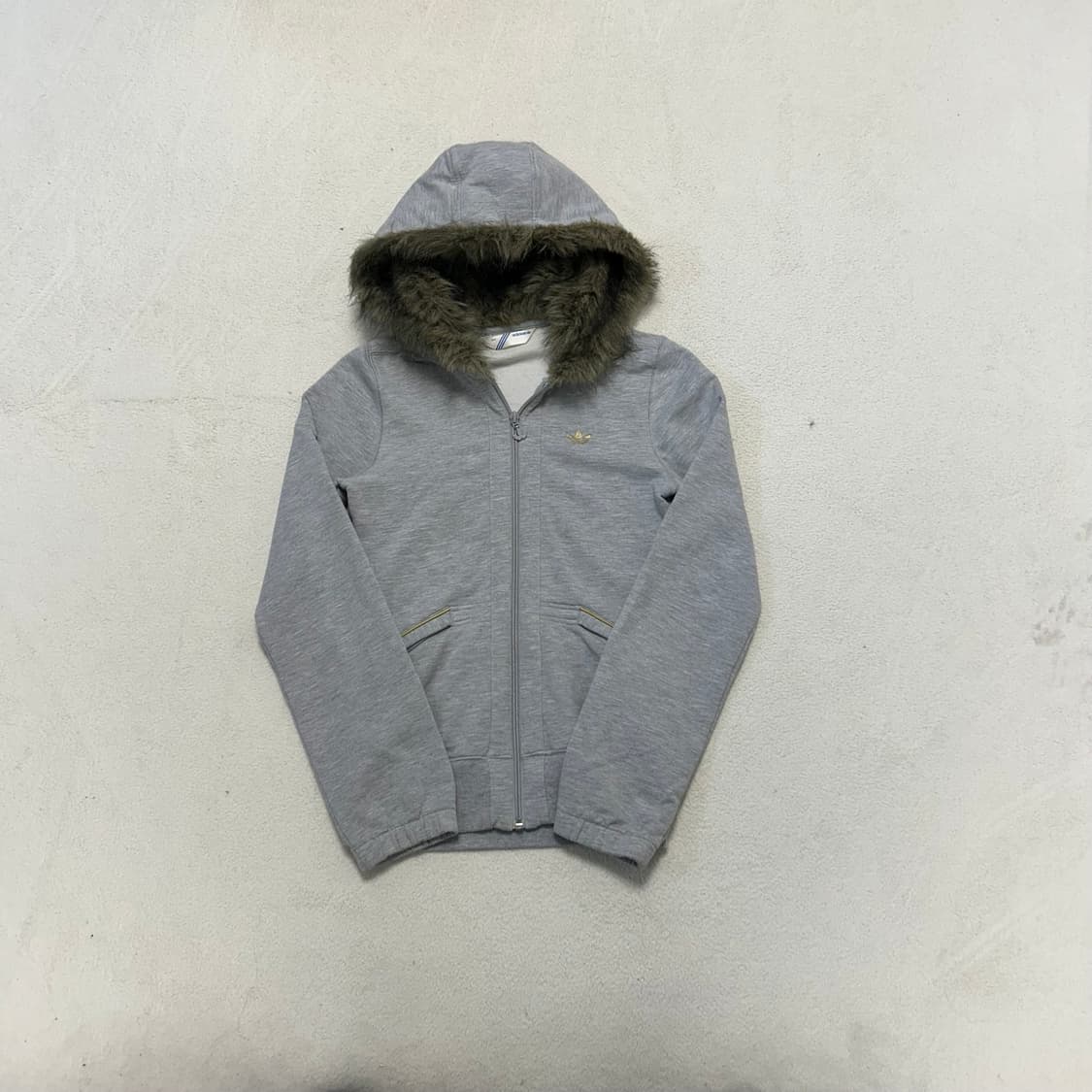 Adidas Firebird Grey Wolf-jaw Hood Zipup 상품이미지4