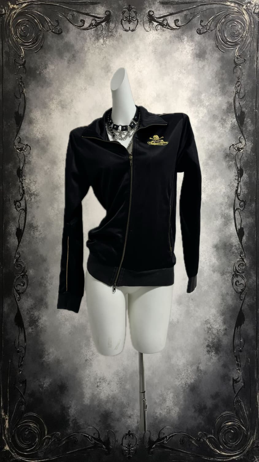 Black skull gold point jersey 상품이미지1