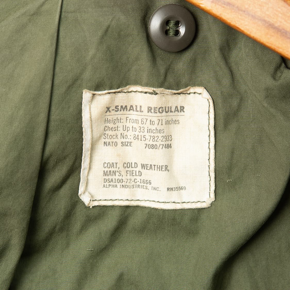 [XS] 70s 미군 오리지널 M65 필드자켓 알파인더스트리 제조  상품이미지9