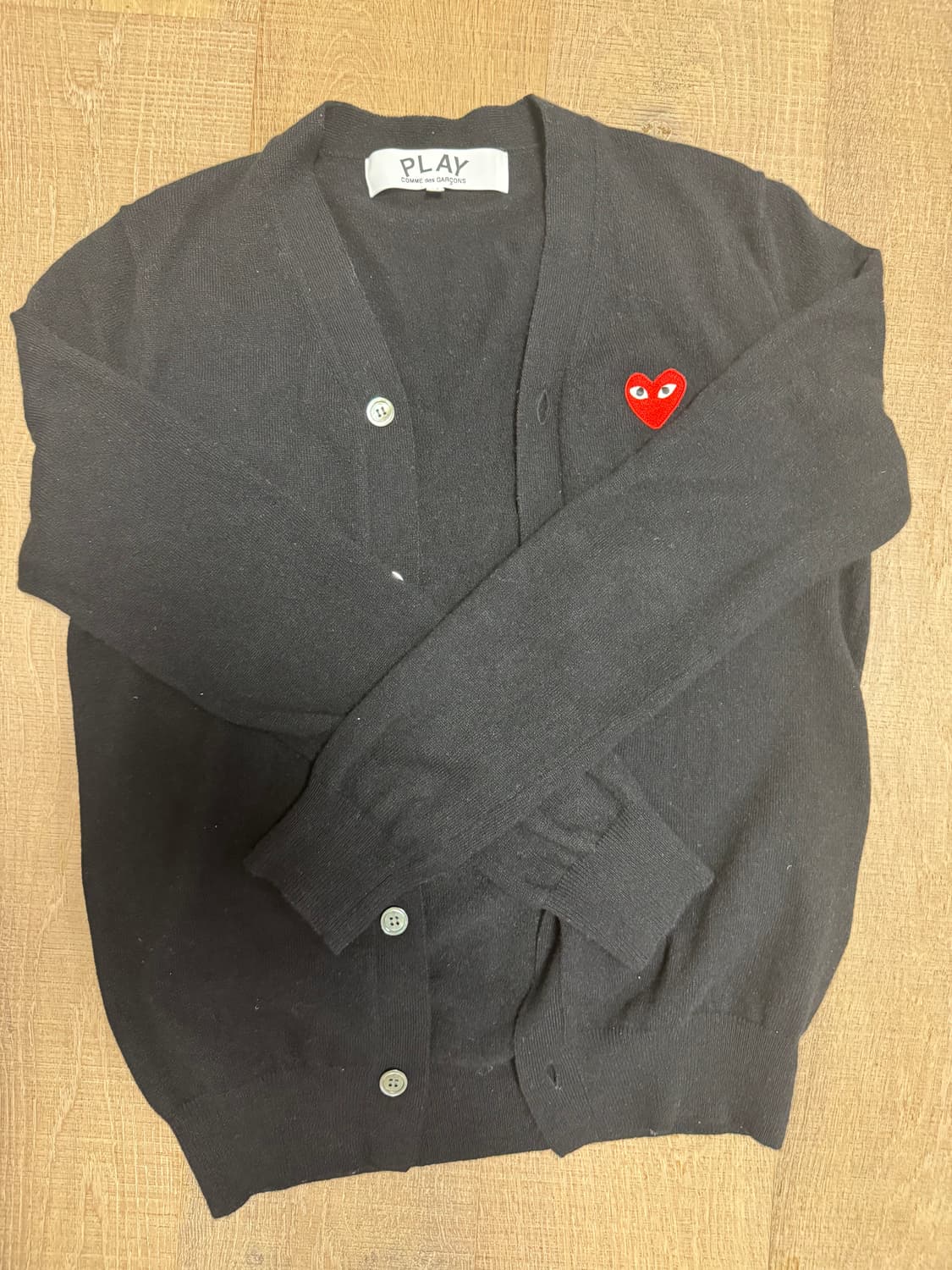 꼼데가르송 블랙 가디건 상품이미지1