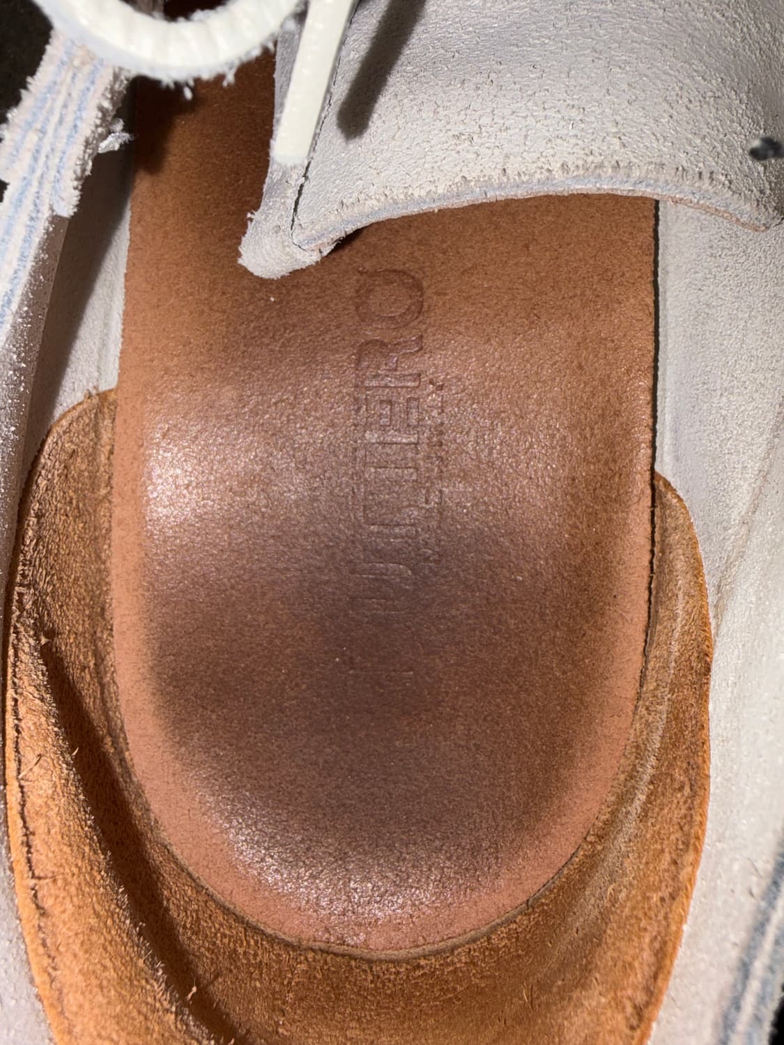 부테로 화이트 스웨이드 스니커즈 41 상품이미지8