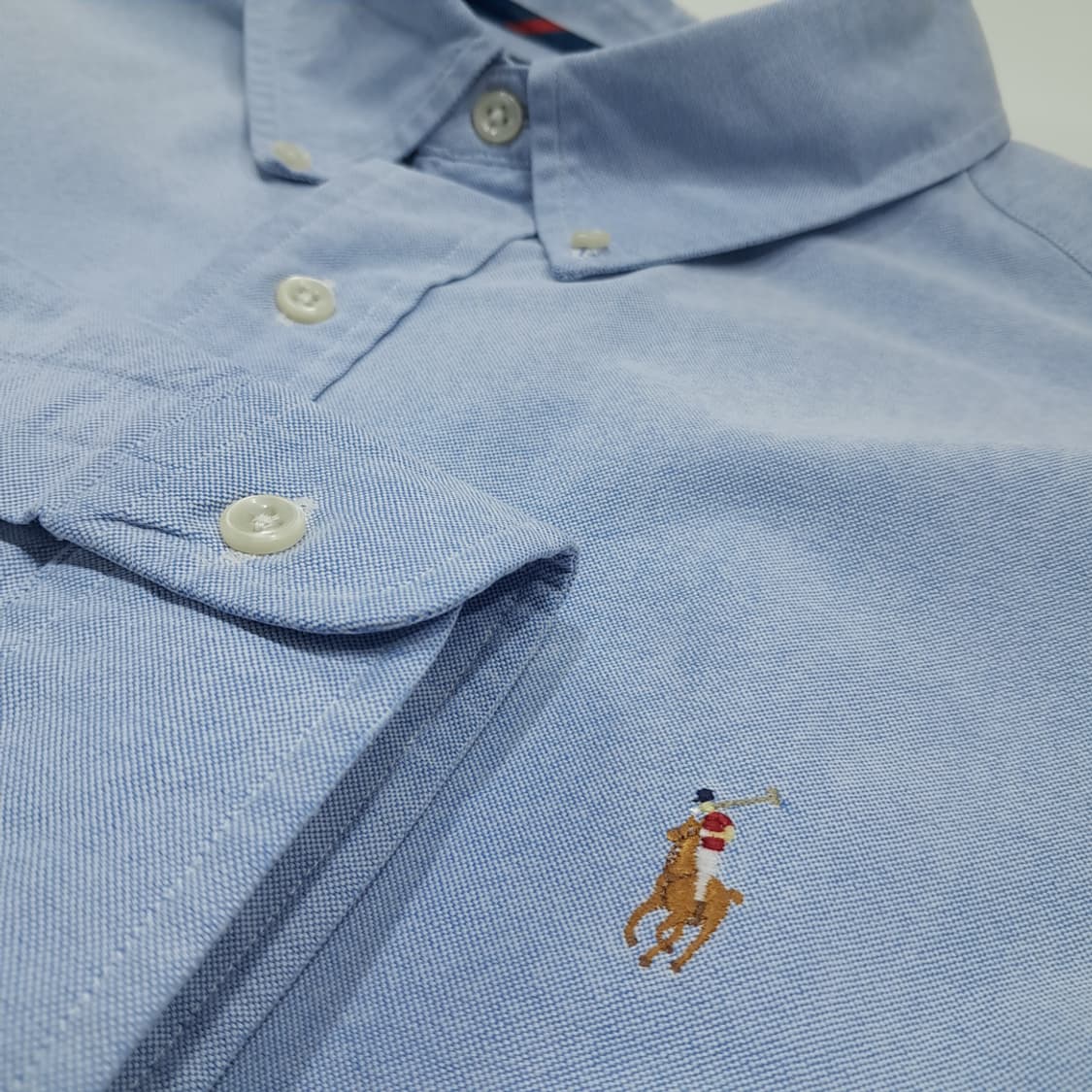 CL955 2XL 폴로 90s 클래식핏 멀티포니 클래식블루 셔츠 상품이미지4