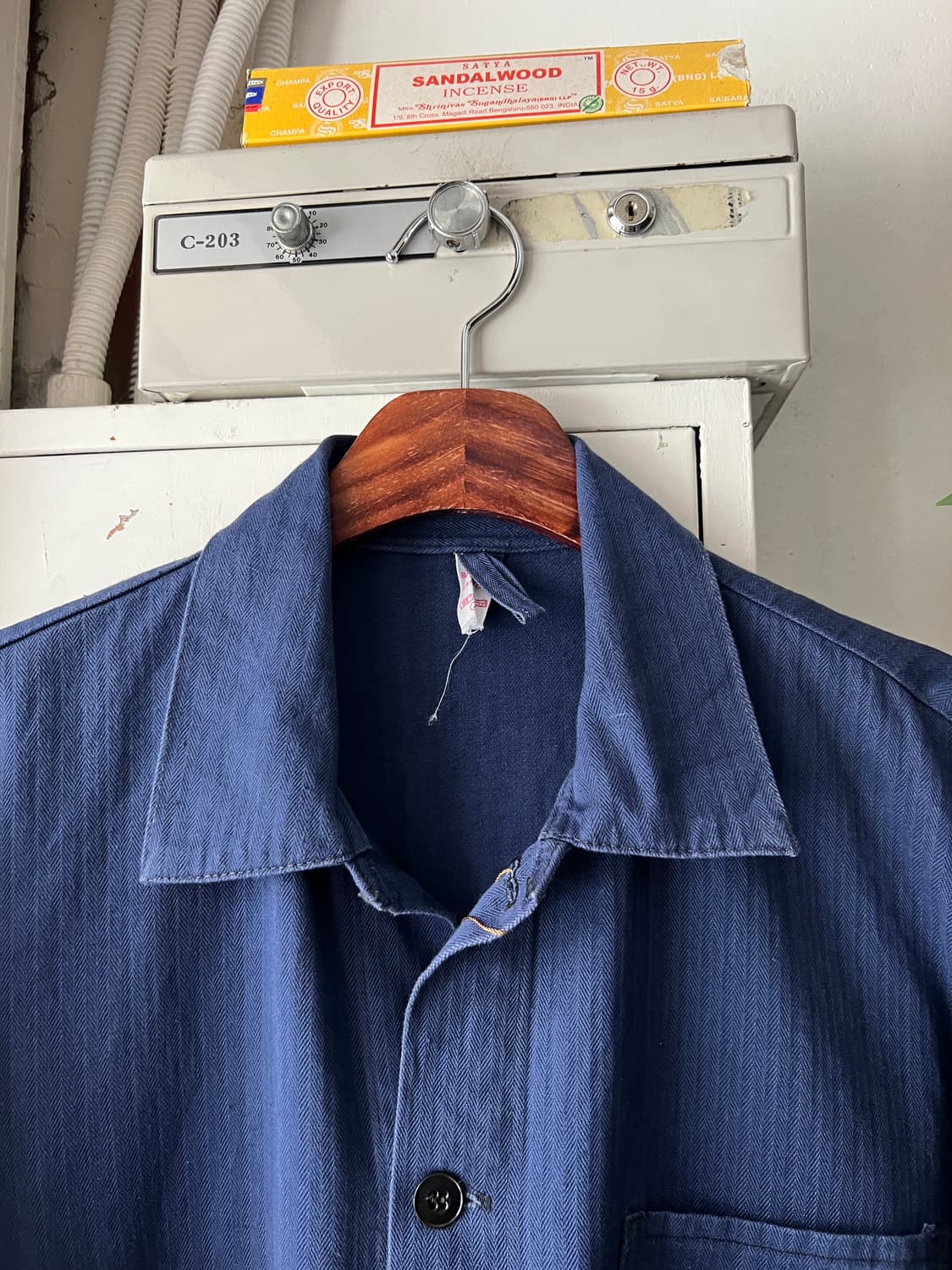 [L]90's 빈티지 HBT 헤링본 프렌치 워크자켓 상품이미지2