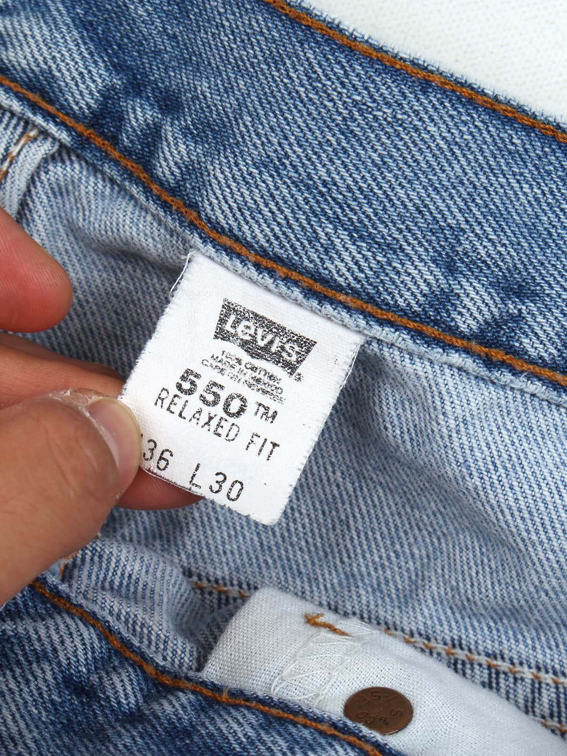 2002 LEVI'S 550 Denim Pants (36) (made i 상품이미지9