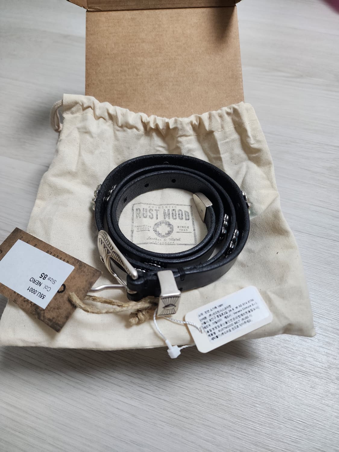 (새상품)백화점발 러스트무드 벨트 판매합니다. 상품이미지1