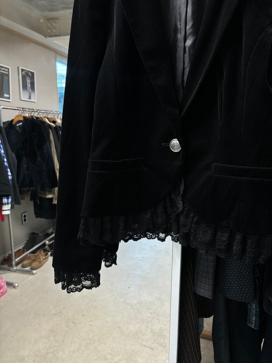 Jpn 코듀로이 레이스 자켓 상품이미지2