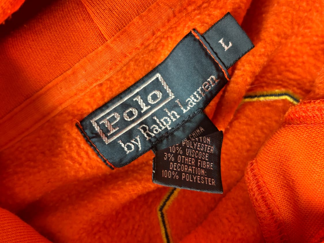 폴로 빅포니 오렌지 후드티 상품이미지4