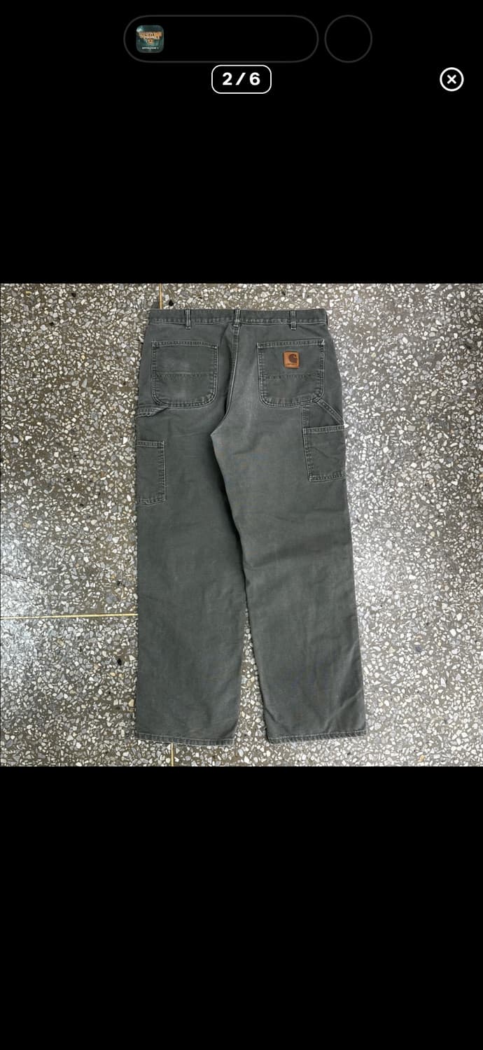 칼하트 b11 싱글니 모스그린 36 상품이미지2