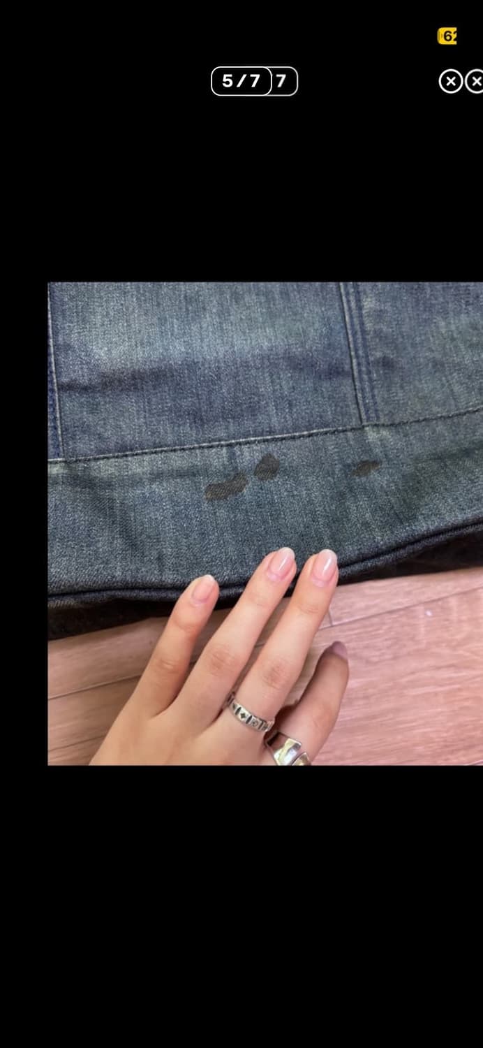 디젤 빈티지 진청 데님 토트백 상품이미지5