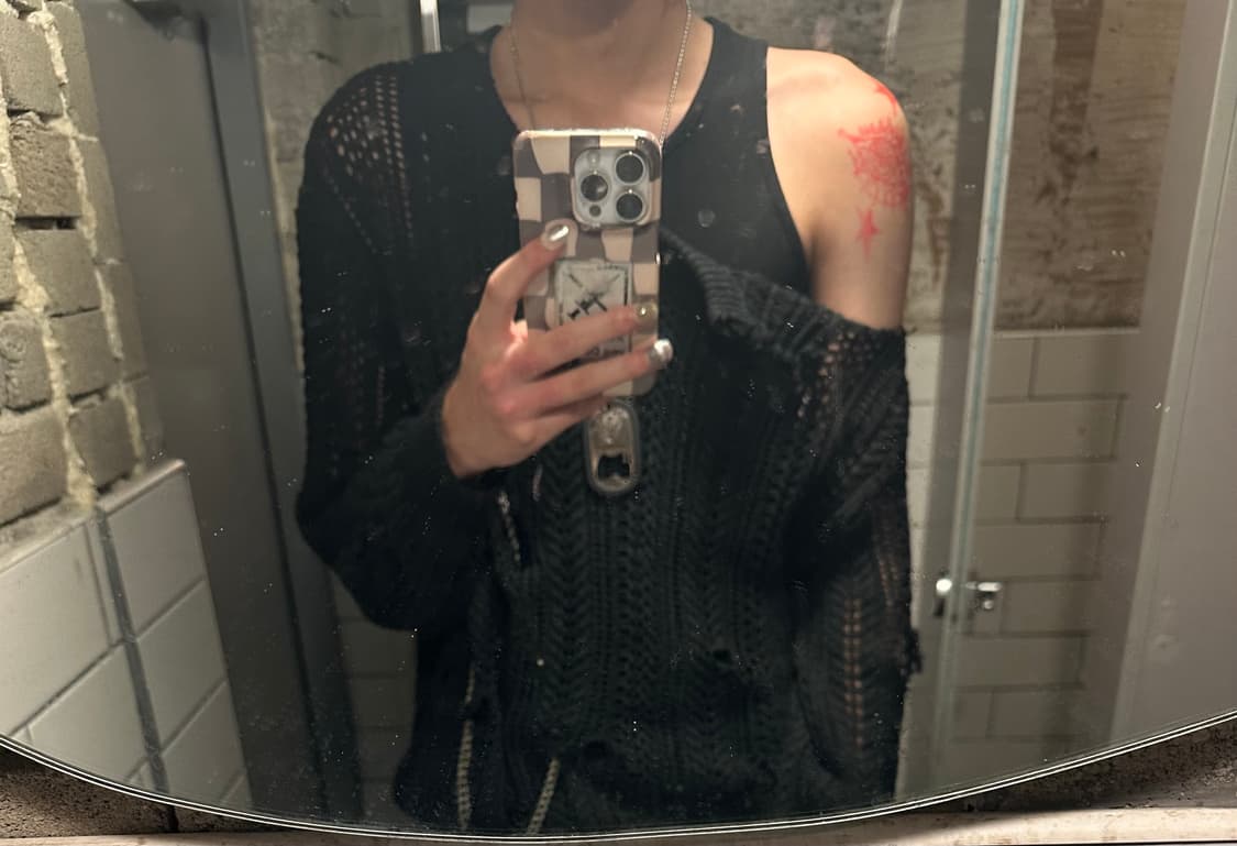 넝마 시스루 니트 상품이미지1