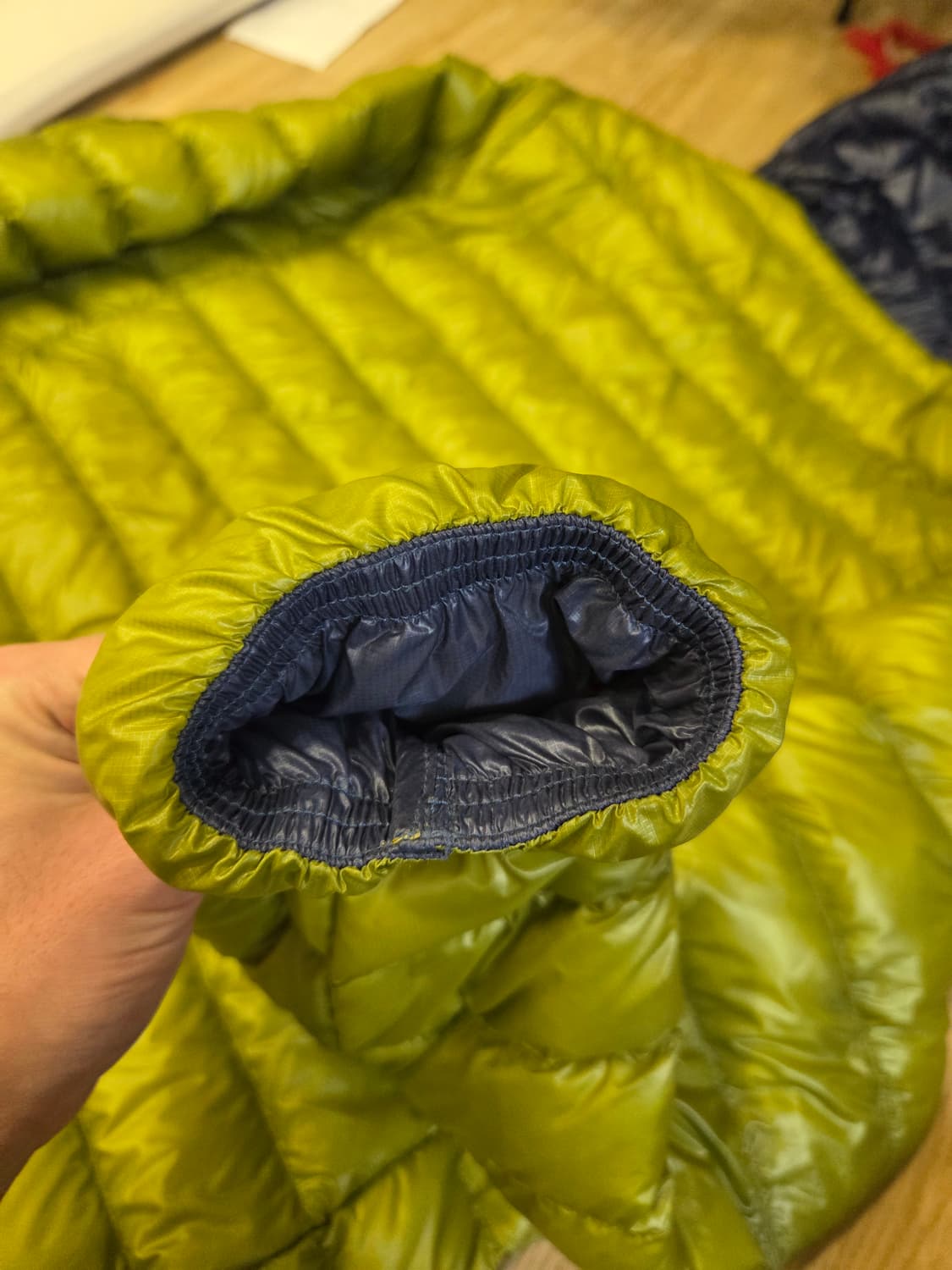 nanga ultra light down parka lime 상품이미지3