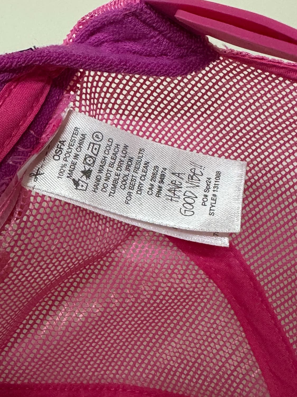 스투시 베이직 트러커캡 핑크 상품이미지4