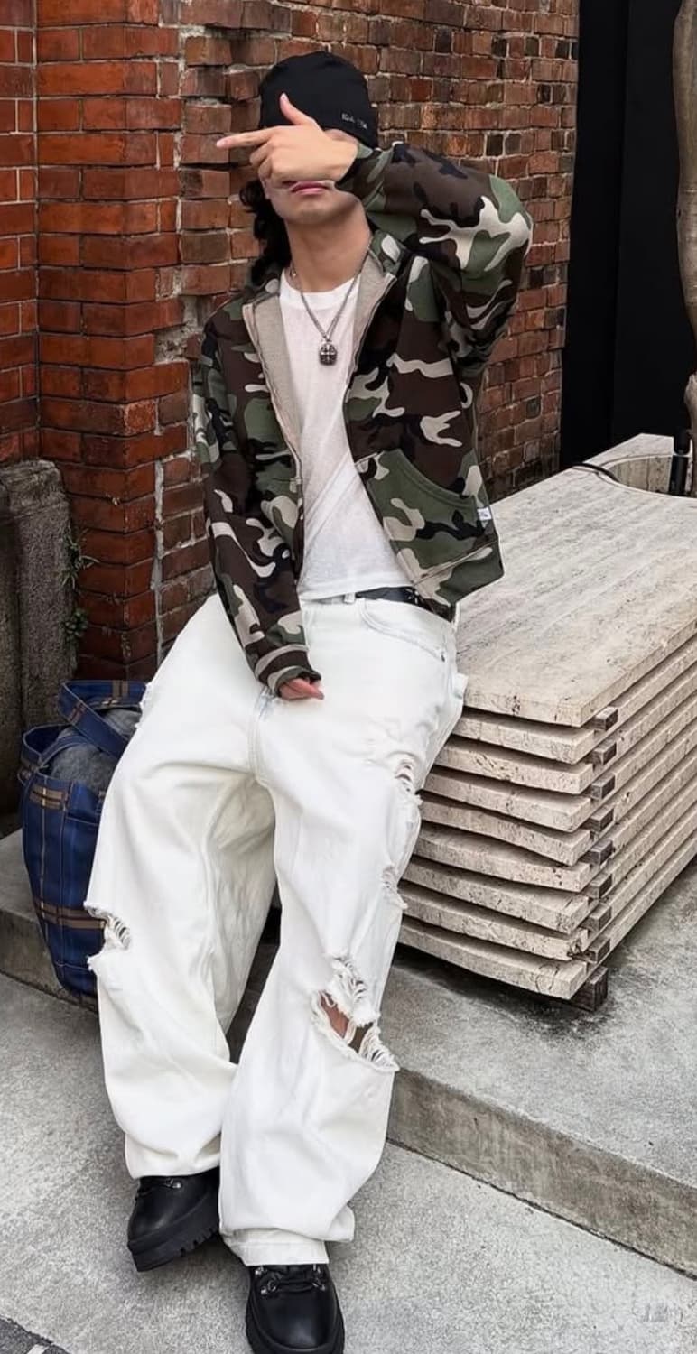 아킴보 클럽 카모 후드집업 / L 상품이미지2