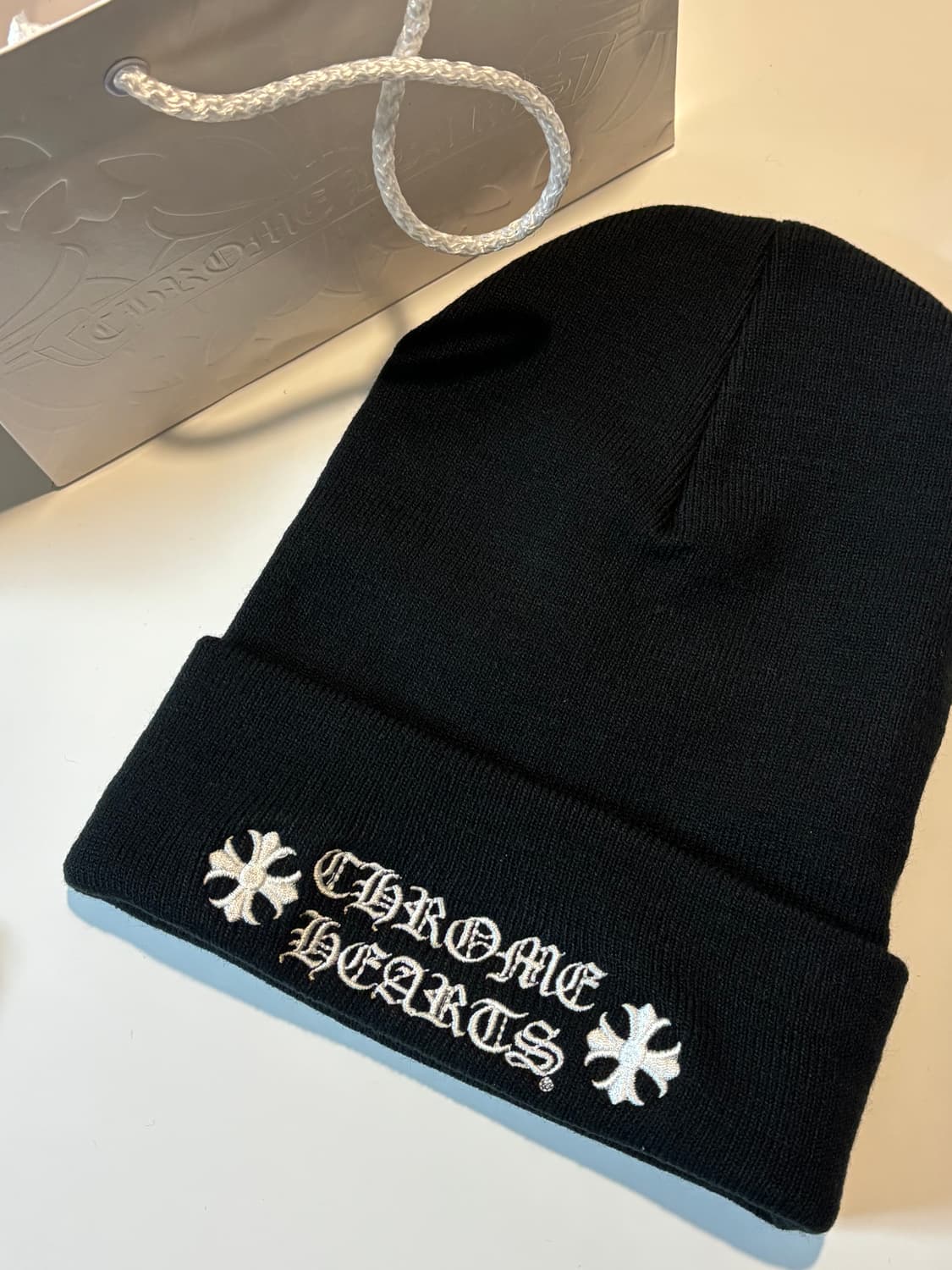 크롬하츠 로고 비니 블랙(새상품) 상품이미지1