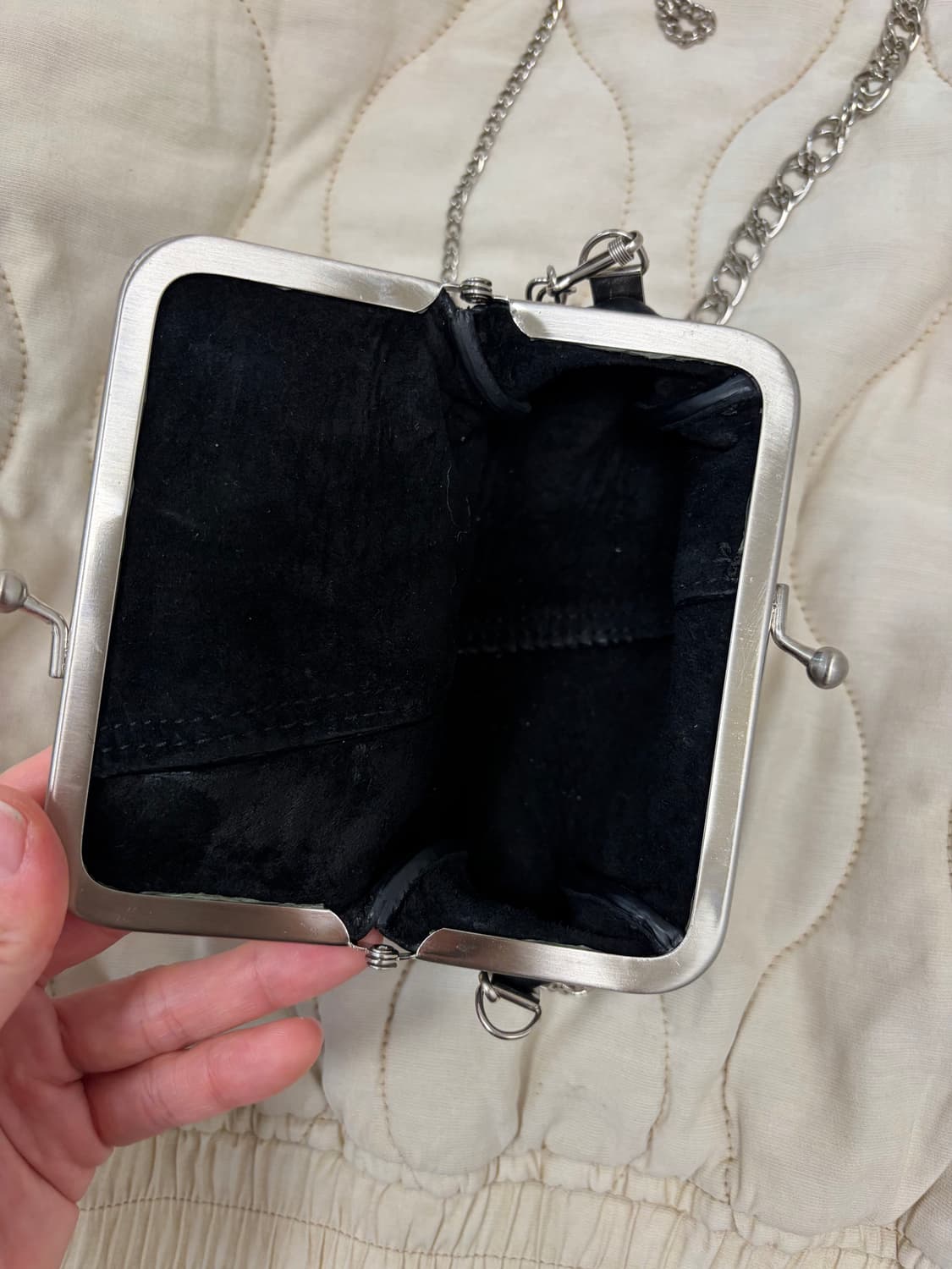 ZISOO 폴딩 프레임(블랙) 천연 소가죽 미니백 상품이미지10