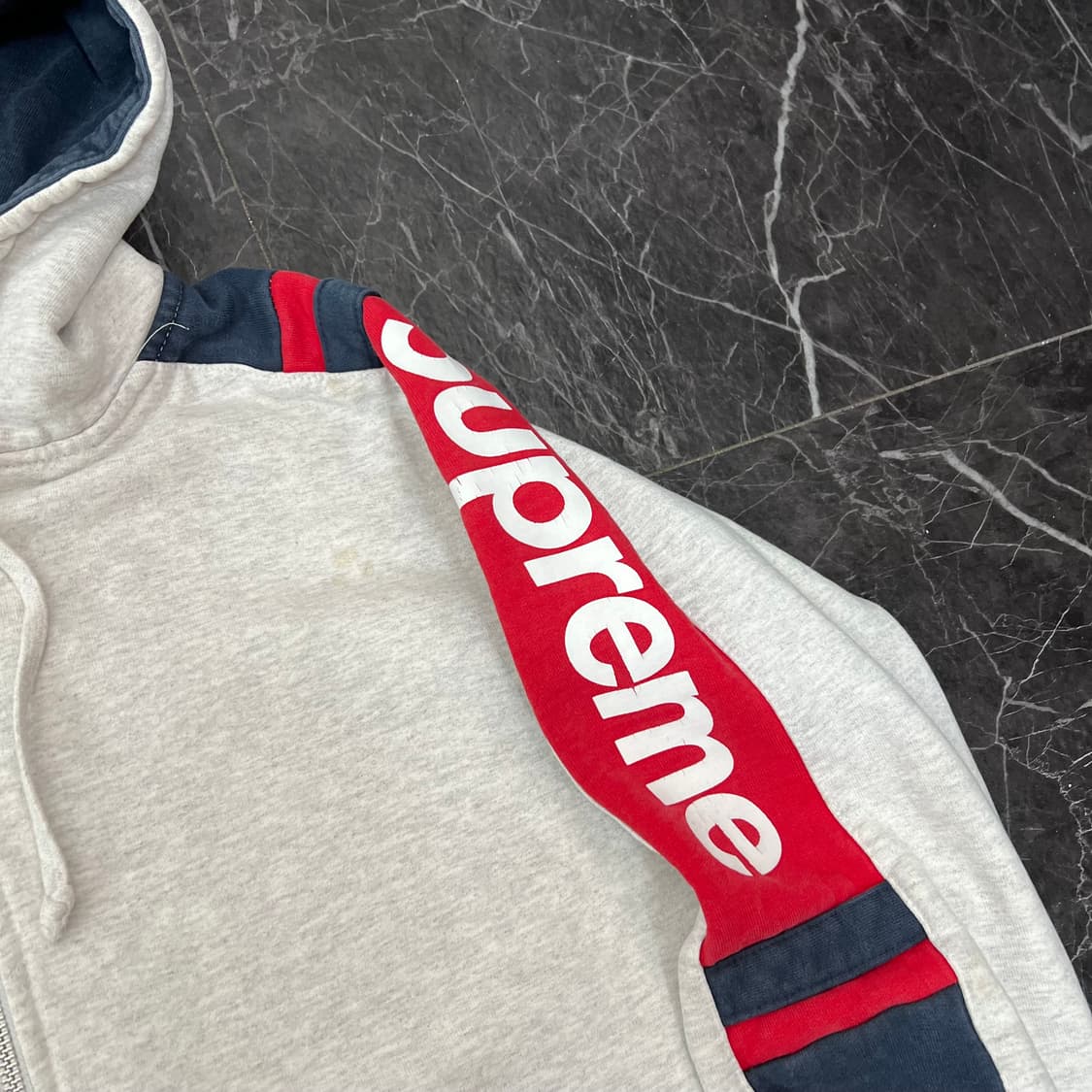 슈프림 스웻 트랙 후드 집업 애쉬 그레이 상품이미지8