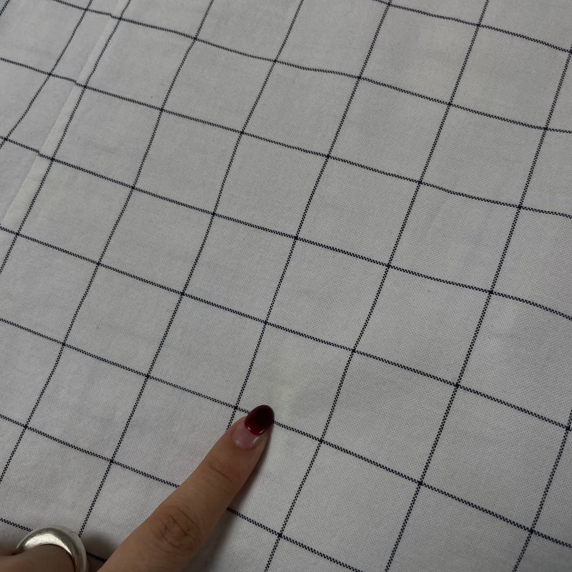 라코스테 화이트 깅엄체크 슬림핏 원포켓 긴팔 셔츠 상품이미지9