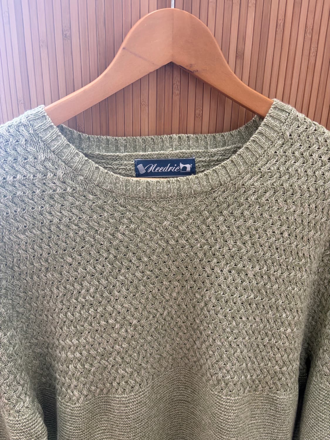 Soft Mint Basket Weave Cotton Knit 상품이미지4