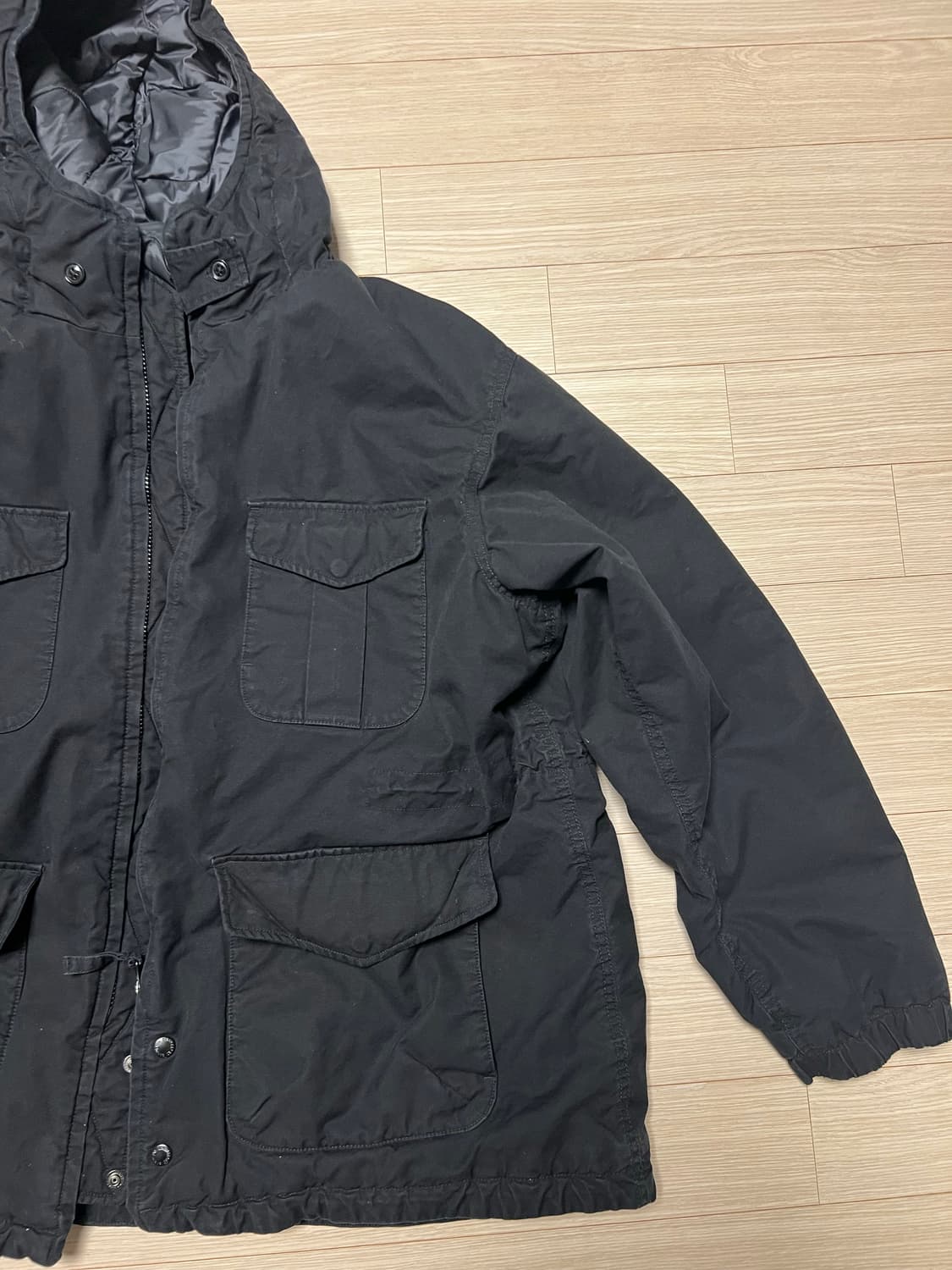 유니클로 엔지니어드가먼츠 유틸리티 자켓 블랙 XL 상품이미지2