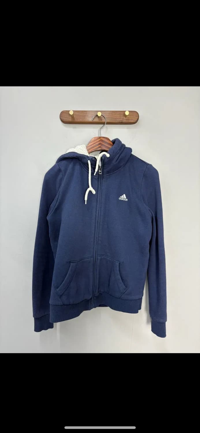 아디다스 네이비 삼선로고 후드집업 H1626 상품이미지2