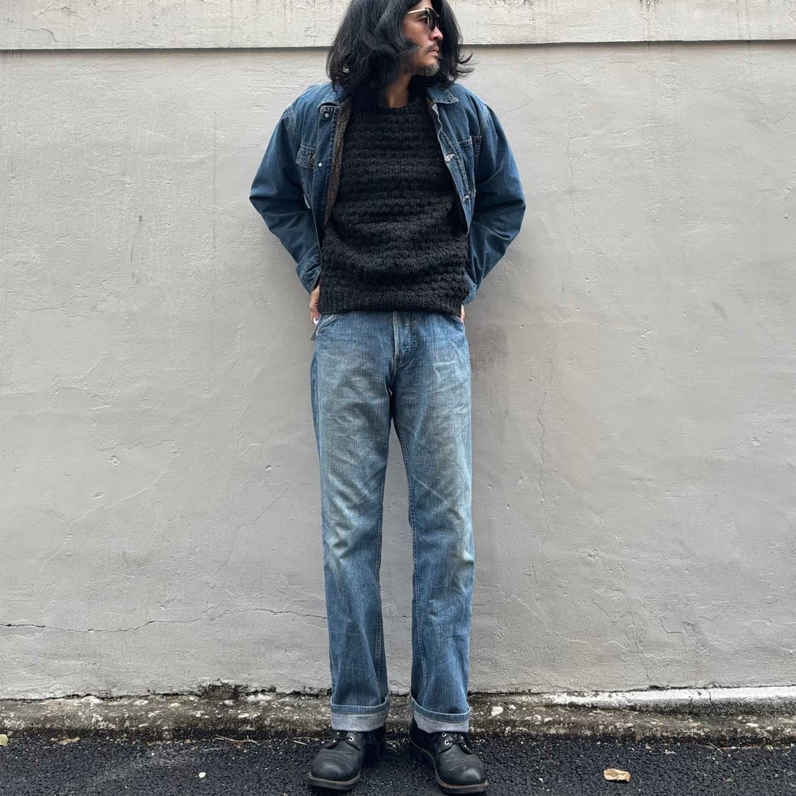 일본 랭글러 셀비지 데님 팬츠 상품이미지1