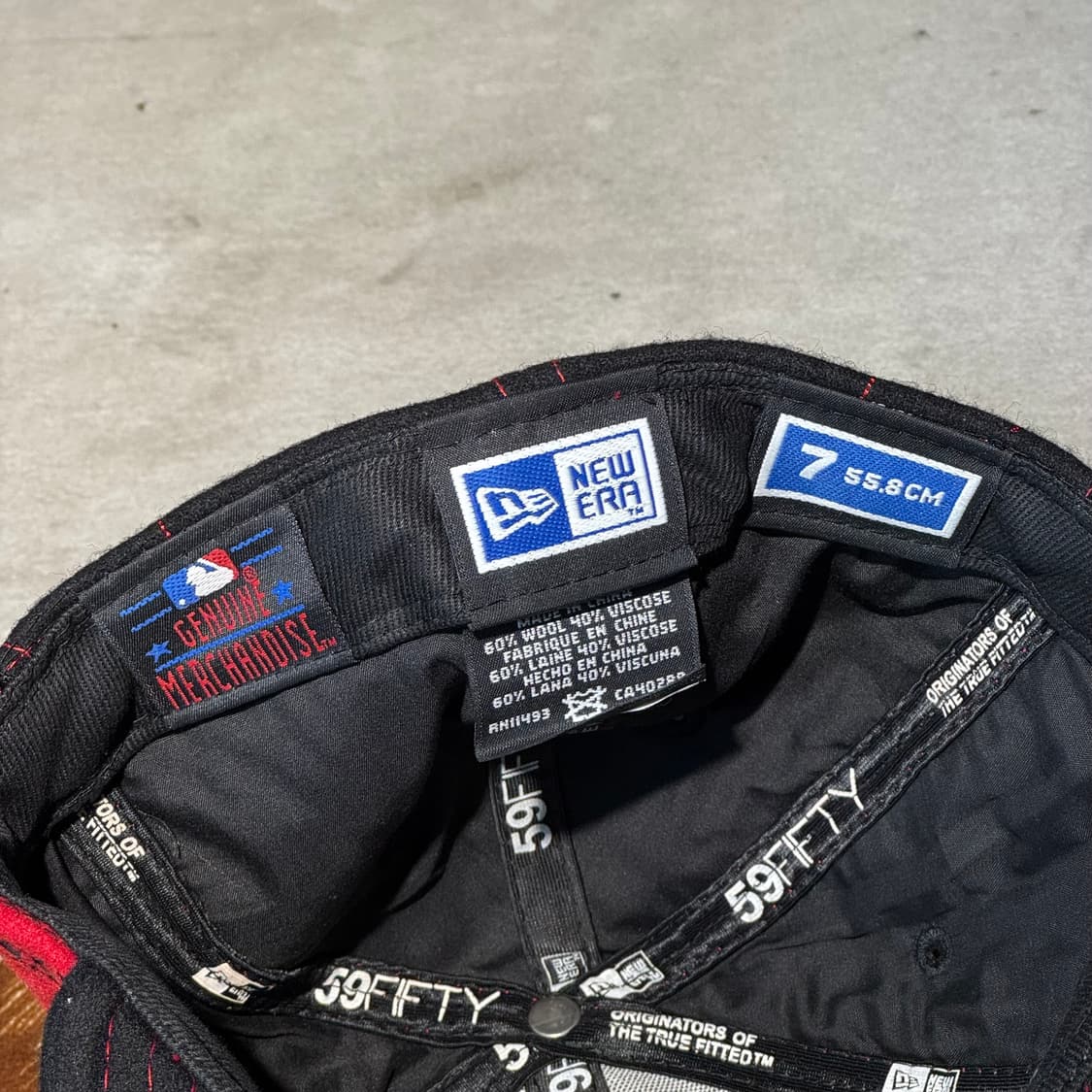 뉴에라 울 스티치 스냅백 (55.8cm) 보스턴 레드삭스 상품이미지10